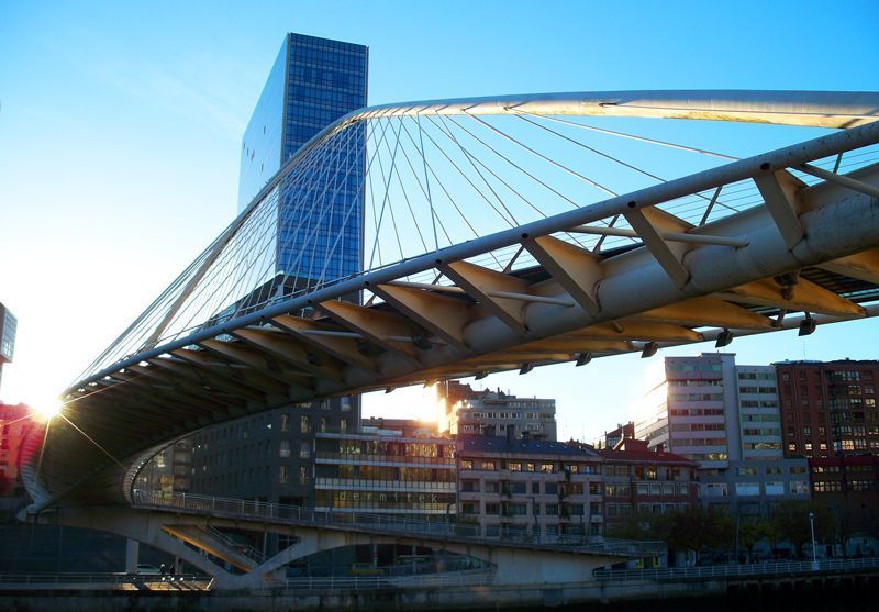 Puente Zubizuri de Bilbao | Foto: David Fernández
