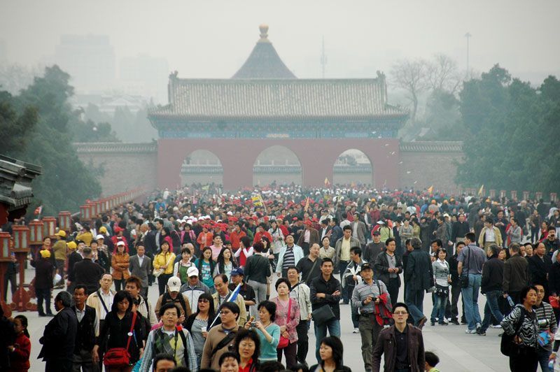 Turistas chinos en un templo | Foto: Shreyans Bhansali para Flicr/CC