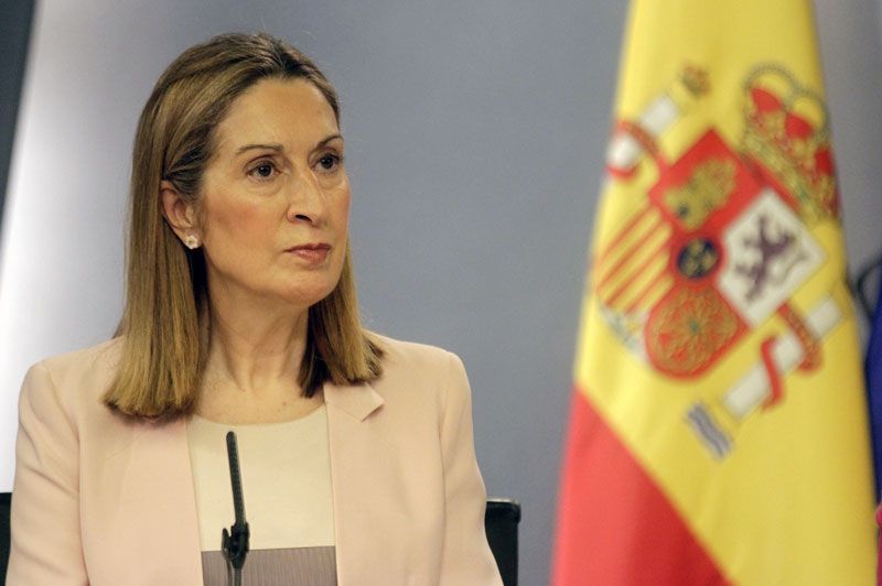 Ana Pastor, ministra de Fomento, tras un Consejo de Ministros | Foto: La Moncloa