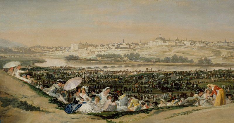 Madrid visto desde la pradera de San Isidro, por Francisco de Goya | Fuente: Museo del Prado Madrid visto desde la pradera de San Isidro, por Francisco de Goya | Fuente: Museo del Prado