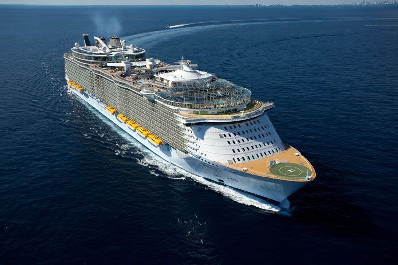 El Oasis of the Seas, de Royal Caribbean, uno de los barcos con más capacidad del mundo | Foto: Royal Caribbean