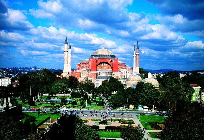 Vista artística de Santa Sofía | Foto: Turismo de Turquía