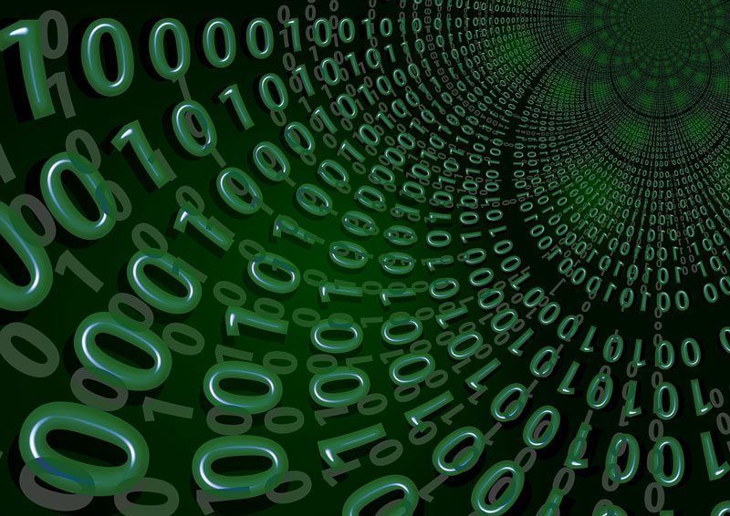 Cero y unos componen los datos que quiere interpretar el 'big data' | Foto: Geralt en Pixabay