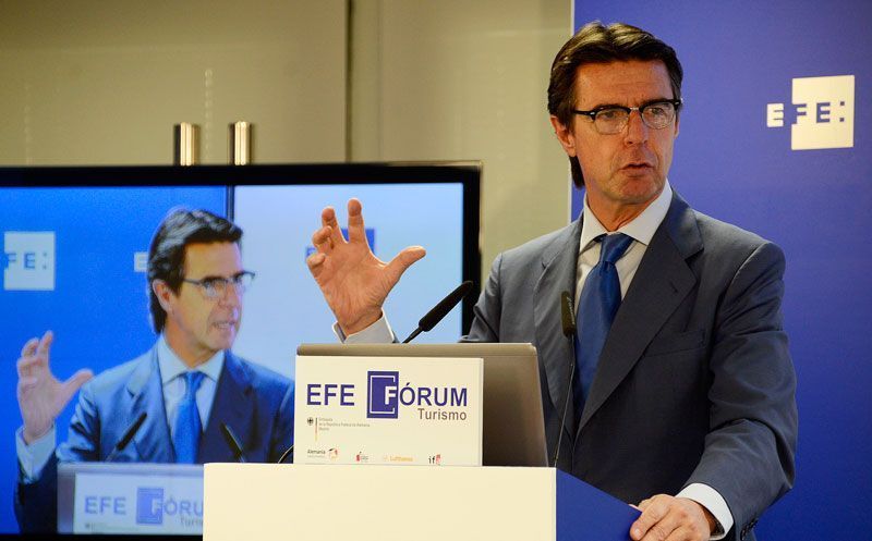 José Manuel Soria, ministro de Turismo, en uno de los foros organizados por la Agencia EFE | Fuente: Ministerio de Industria, Energía y Turismo