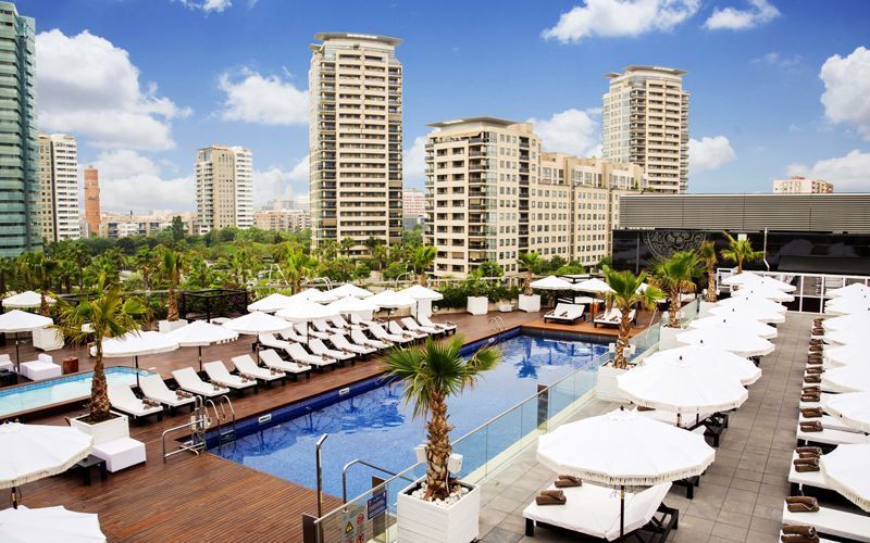 Piscina del Hilton Diagonal Mar Barcelona