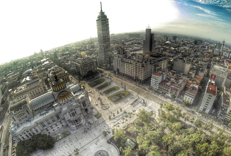 La ciudad de México D. F. vista desde el aire | Foto: Fondo Mixto de Promoción Turística del Distrito Federal