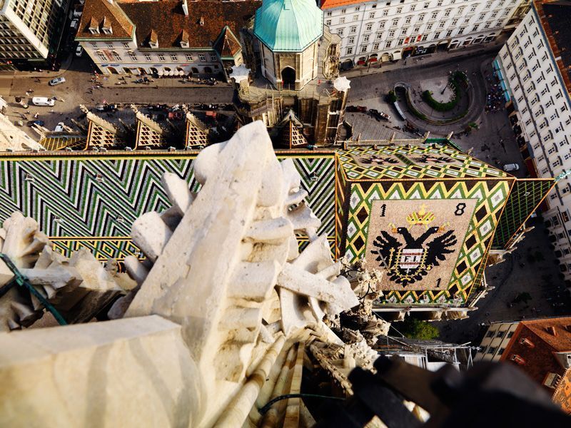 Vista desde la catedral de San Esteban en Viena