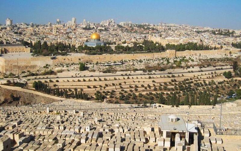 La ciudad de Jerusalén vista desde el Monte de los Olivos | Foto: David Fernández