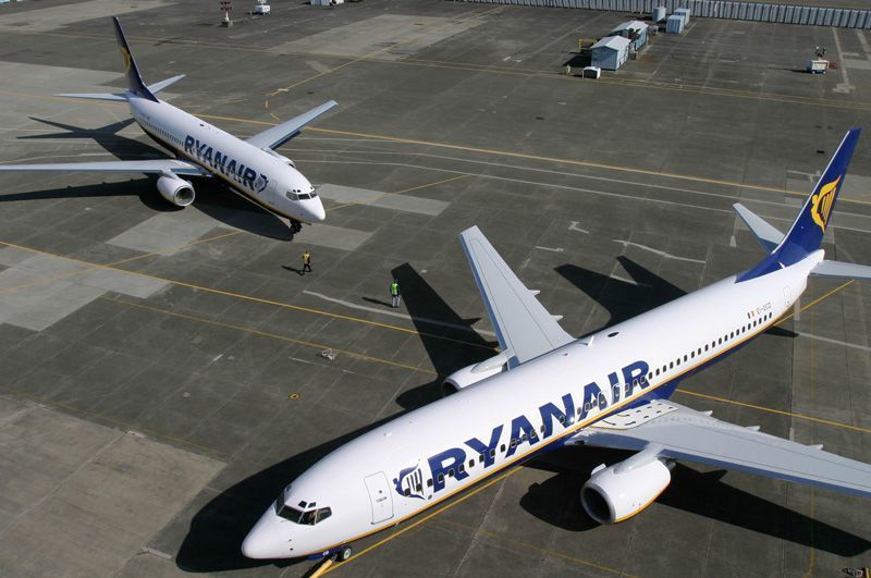 Aviones de Ryanair aparcados | Foto: Ryanair