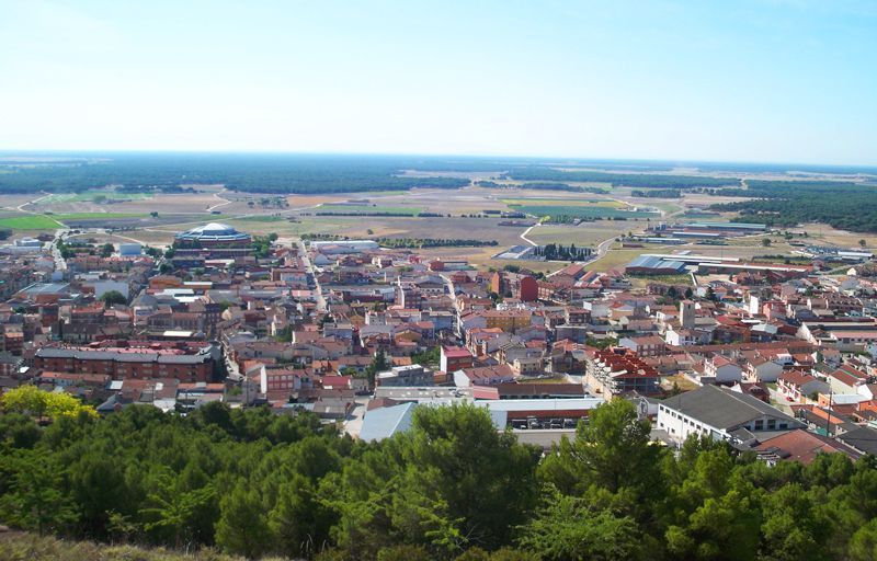 Panorámica de Íscar desde su castillo | Foto: David Fernández