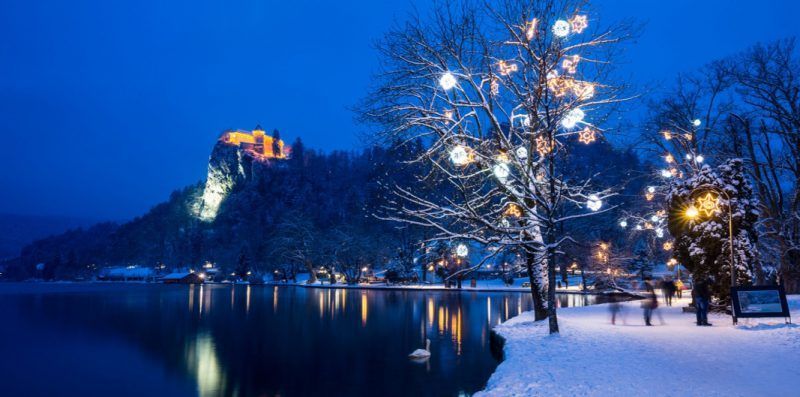 Vista invernal de Bled- foto ONT Bled